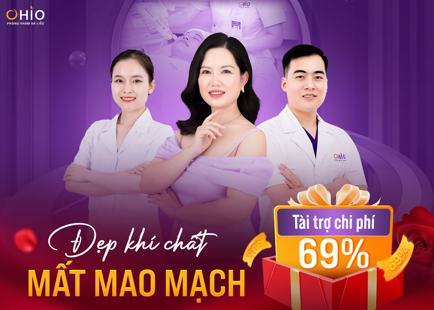 Đẹp khí chất - Mất mao mạch với ưu đãi 69%